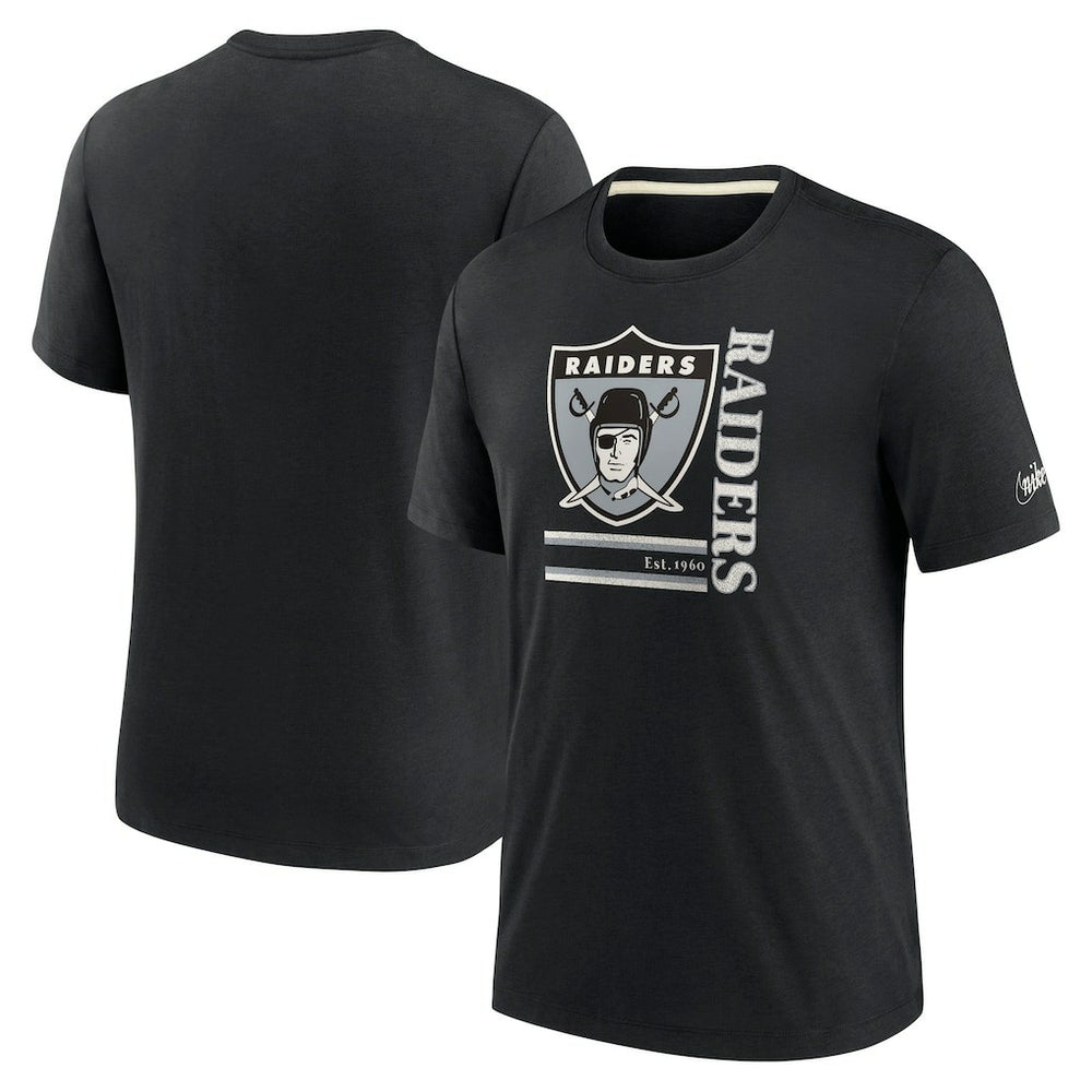 NFL Las Vegas Raiders Wordmark Logo Tri-Blend T-Shirt