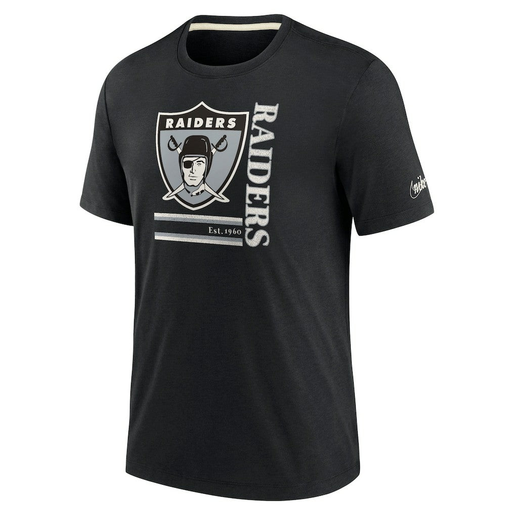 NFL Las Vegas Raiders Wordmark Logo Tri-Blend T-Shirt