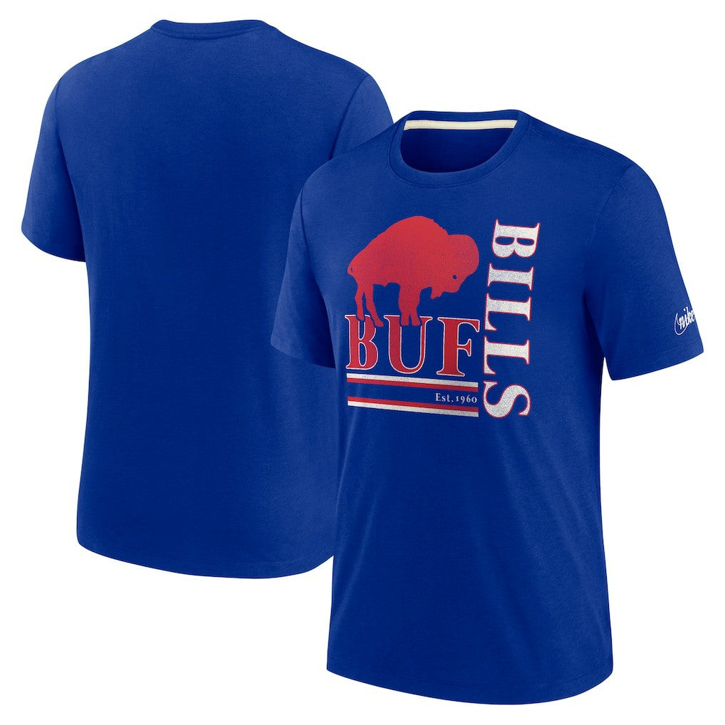 NFL Buffalo Bills Wordmark Logo Tri-Blend T-Shirt