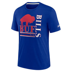NFL Buffalo Bills Wordmark Logo Tri-Blend T-Shirt