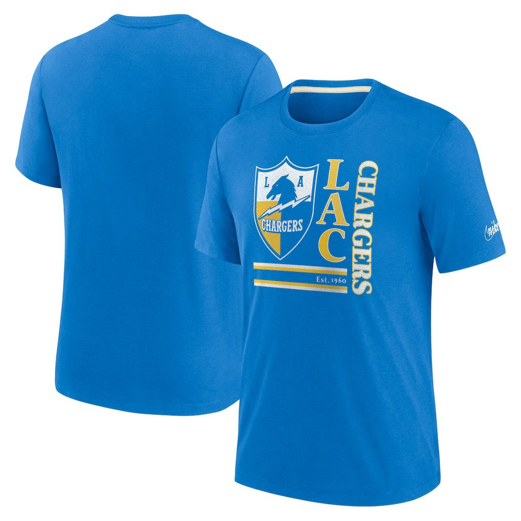 NFL Los Angeles Chargers Wordmark Logo Tri-Blend T-Shirt