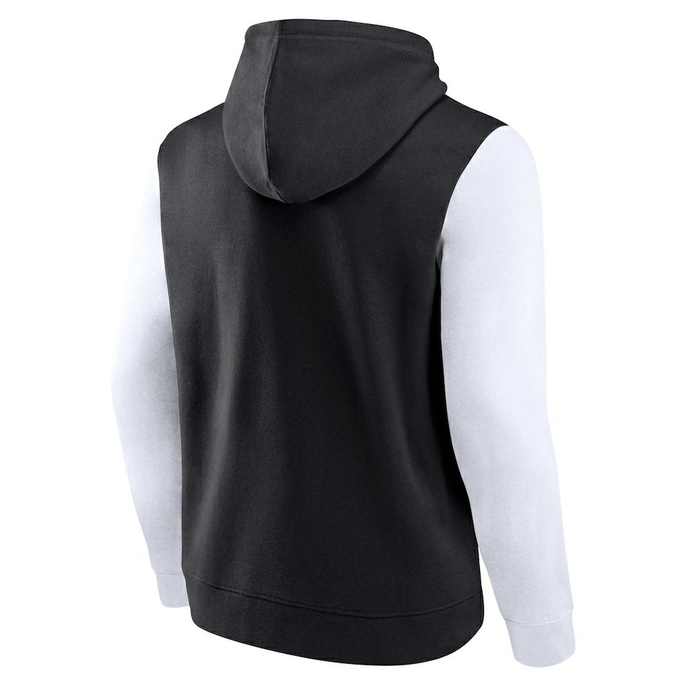 Brooklyn Nets Attack Colorblock Pullover Hoodie - Black/White | Fanatics outlet