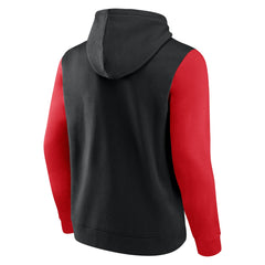 Toronto Raptors Attack Colorblock Pullover Hoodie - Black/Red | Fanatics sale