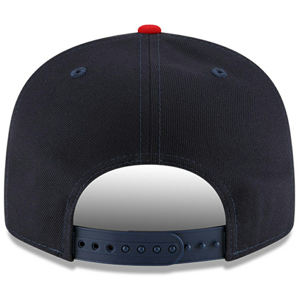 Cleveland Guardians Team Color 9FIFTY Snapback Adjustable Hat - Navy/Red | New Era