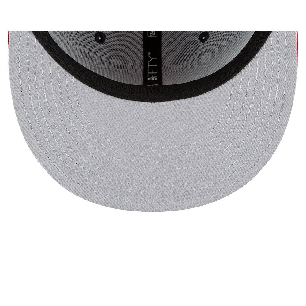Cleveland Guardians Team Color 9FIFTY Snapback Adjustable Hat - Navy/Red | New Era