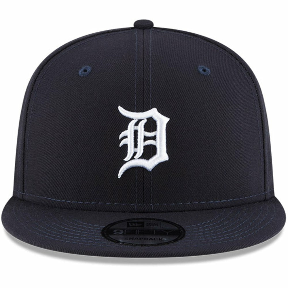 Detroit Tigers Logo Team Color 9FIFTY Snapback Hat - Navy | New Era