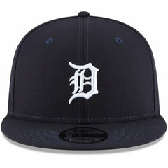 Detroit Tigers Logo Team Color 9FIFTY Snapback Hat - Navy | New Era