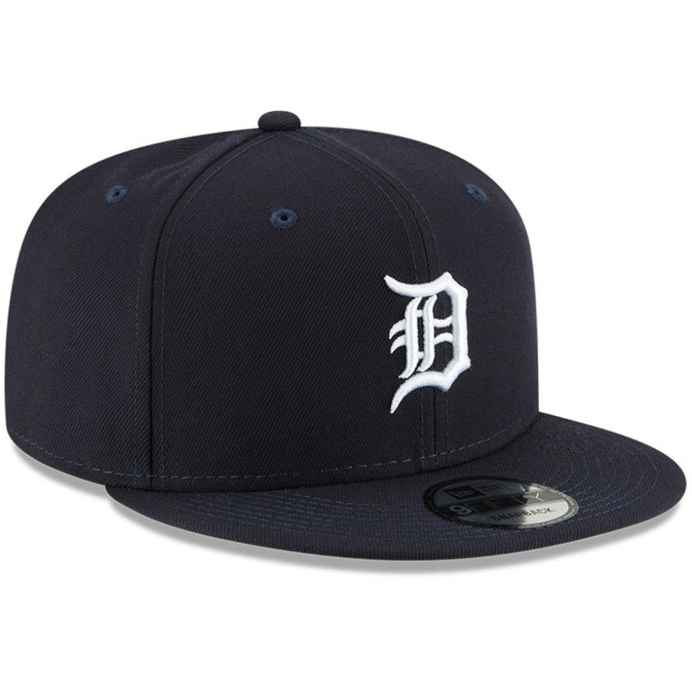 Detroit Tigers Logo Team Color 9FIFTY Snapback Hat - Navy | New Era