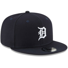 Detroit Tigers Logo Team Color 9FIFTY Snapback Hat - Navy | New Era