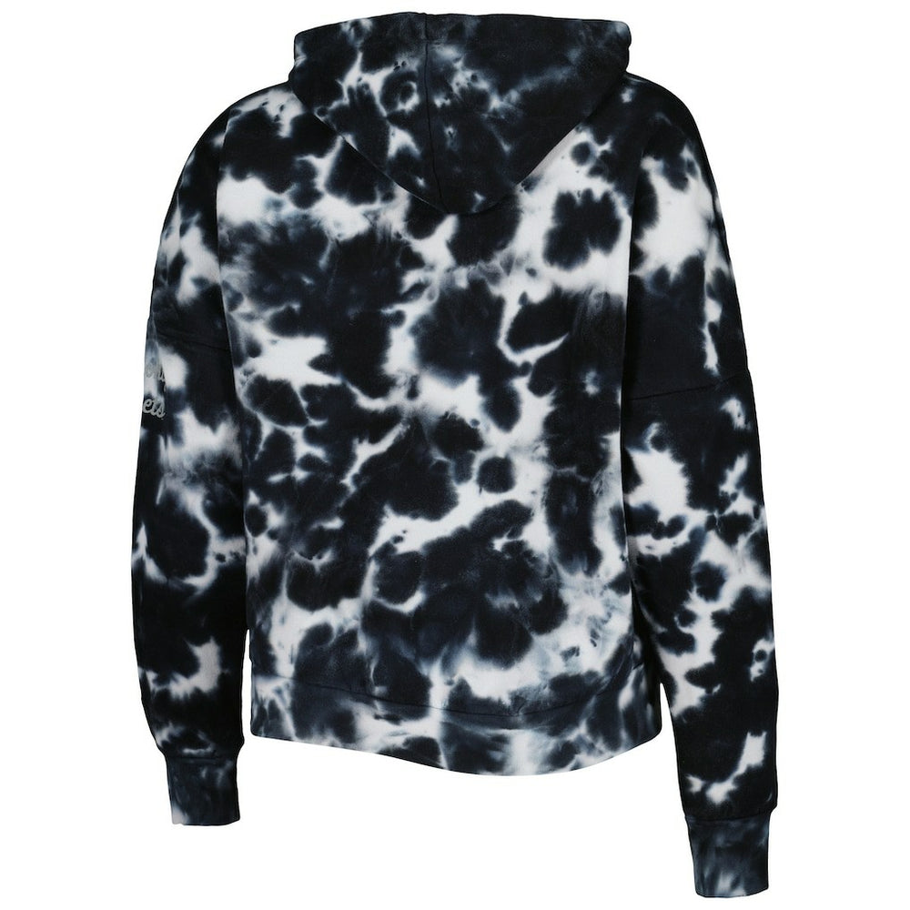 Brooklyn Nets Women's Brushed Cotton Tie-Dye Pullover Hoodie - Black | New Era online