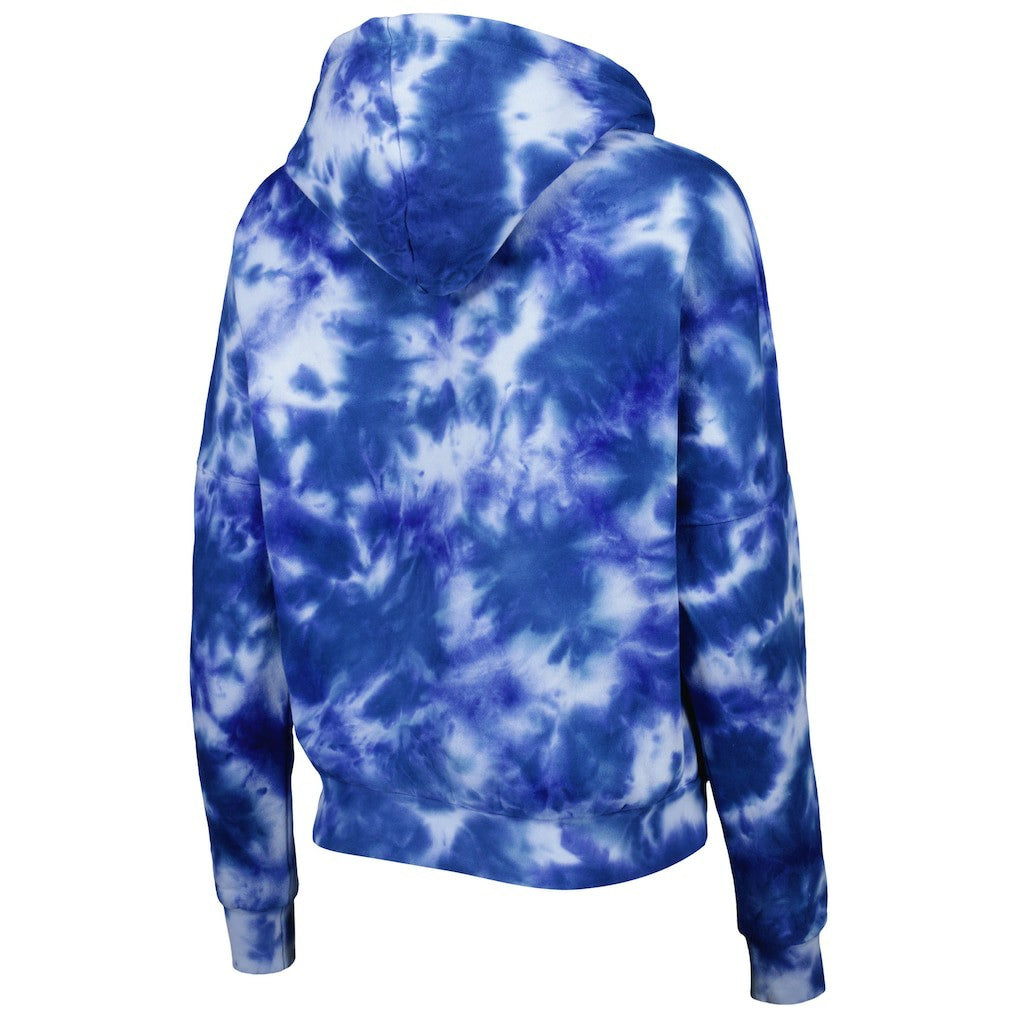 Philadelphia 76ers Women's Brushed Cotton Tie-Dye Pullover Hoodie - Royal | New Era discount