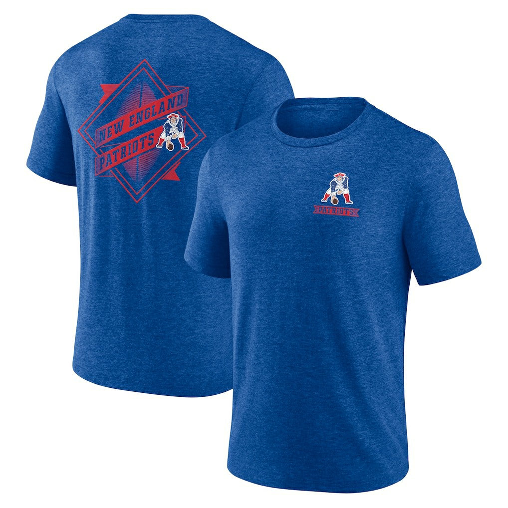NFL New England Patriots Diamond Scroll Tri-Blend T-Shirt