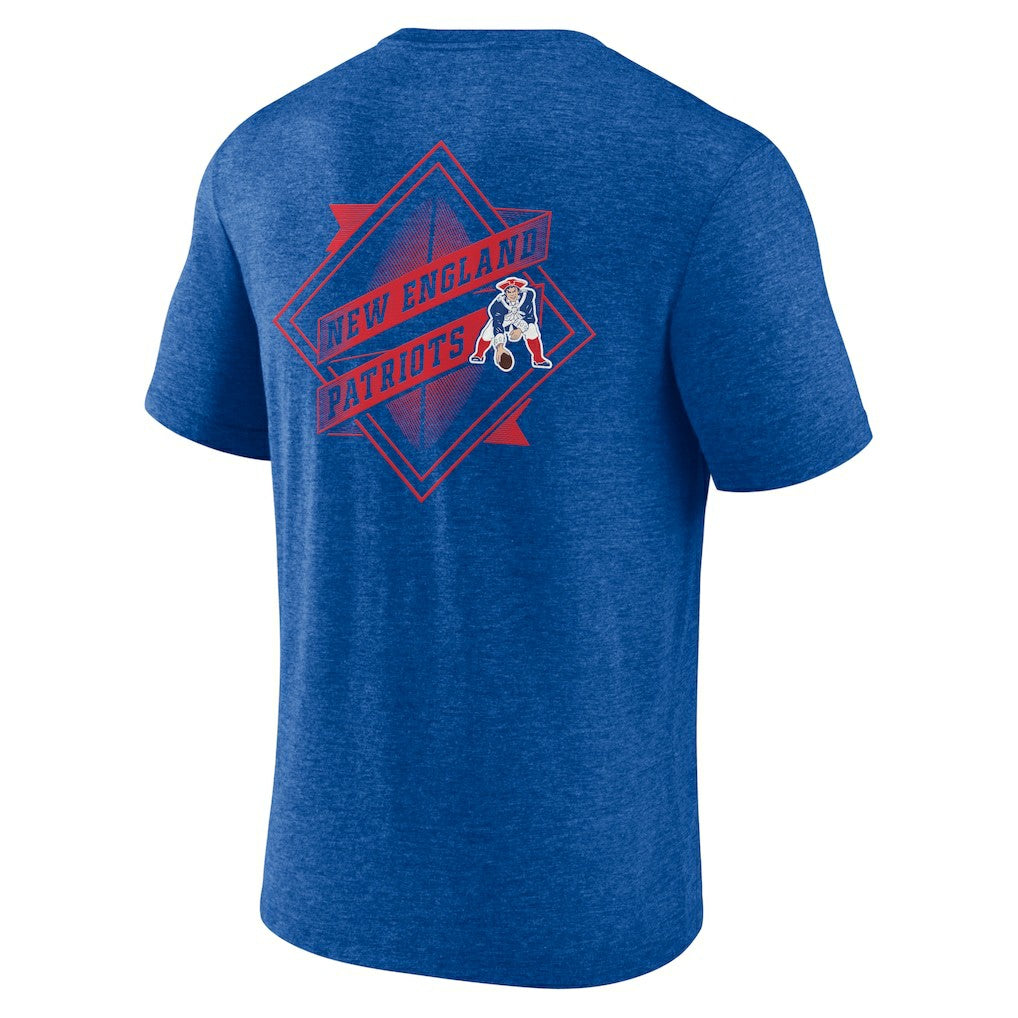 NFL New England Patriots Diamond Scroll Tri-Blend T-Shirt