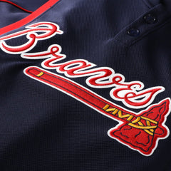 Chipper Jones Atlanta Braves Authentic Batting Practice Jersey - Navy | Mitchell & Ness