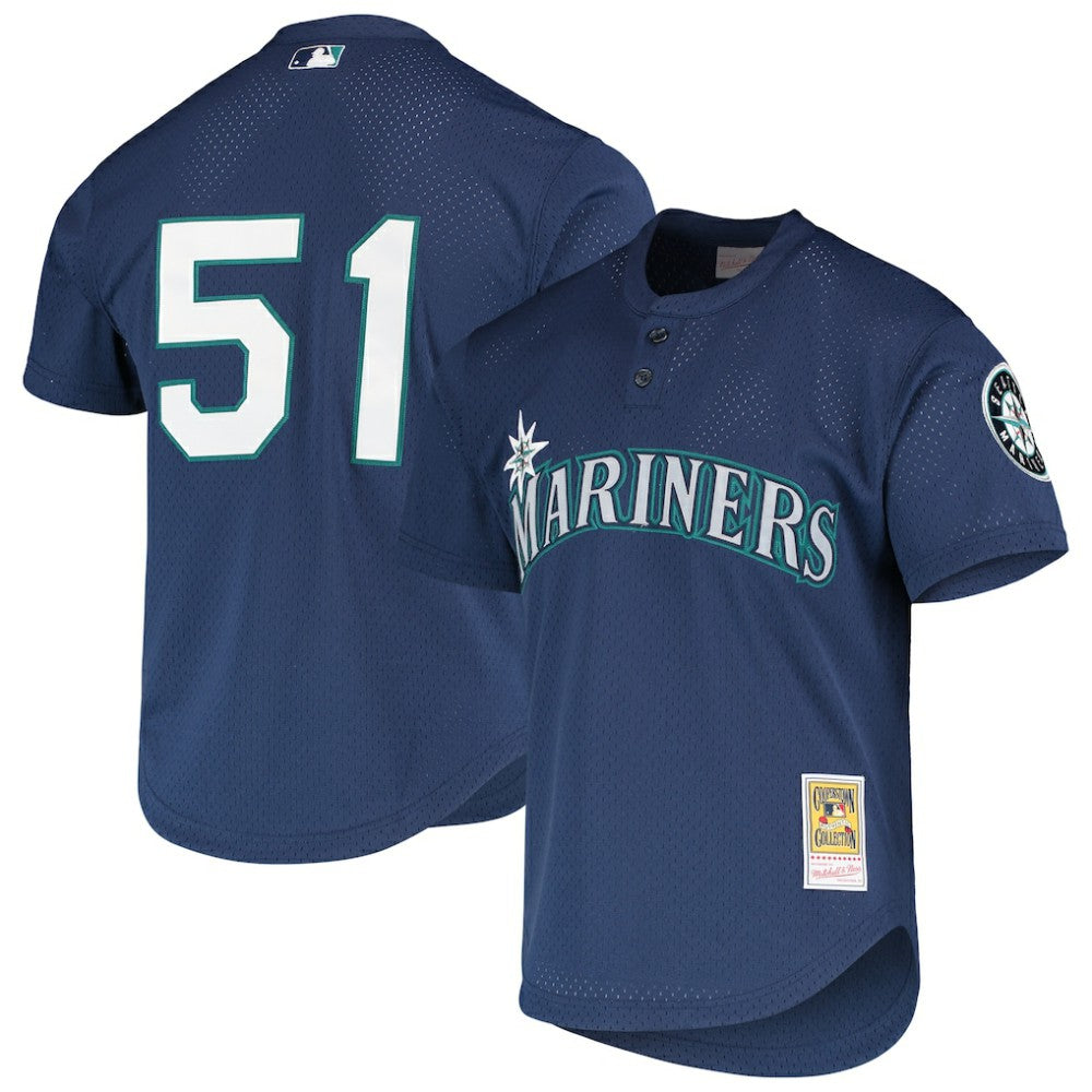 Ichiro Suzuki Seattle Mariners Authentic Batting Practice Jersey - Navy | Mitchell & Ness