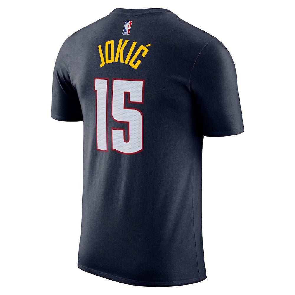 Nikola Jokic Denver Nuggets Icon 2022/23 Name & Number T-Shirt sale - Navy | Nike outlet