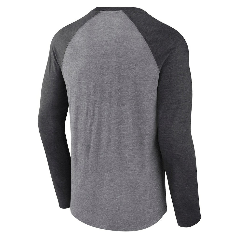 Calgary Flames Fanatics Special Edition Long Sleeve Tri-Blend Raglan T-Shirt