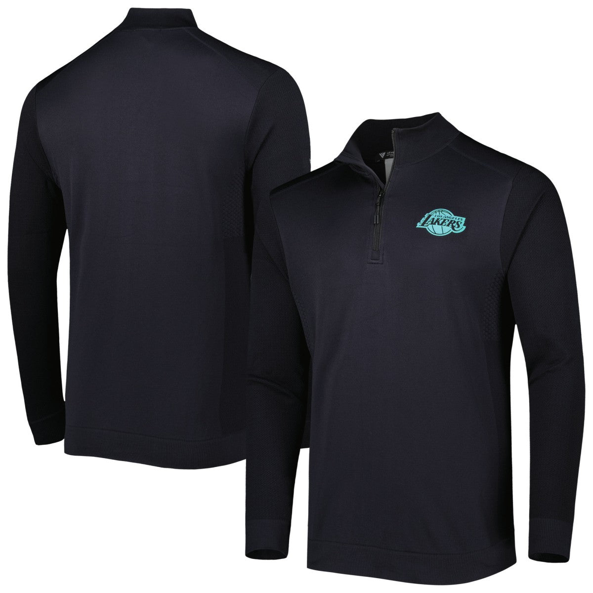 Los Angeles Lakers Levelwear Nano Engineered Knit Fabric Quarter-Zip Jacket - Black discount