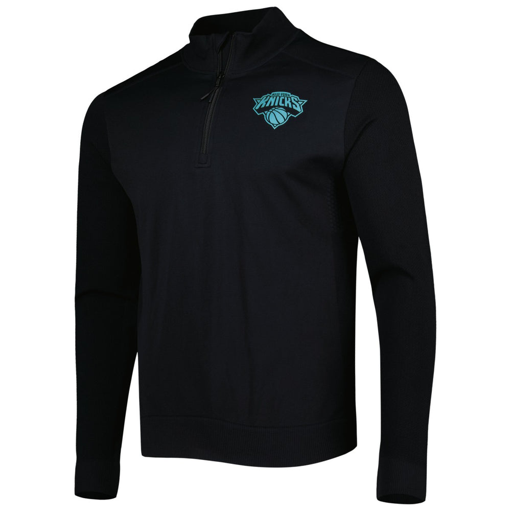 New York Knicks Levelwear Nano Engineered Knit Fabric Quarter-Zip Jacket - Black for sale