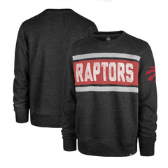 Toronto Raptors '47 Tribeca Emerson Pullover Sweatshirt - Heather Black | 47 brand sale