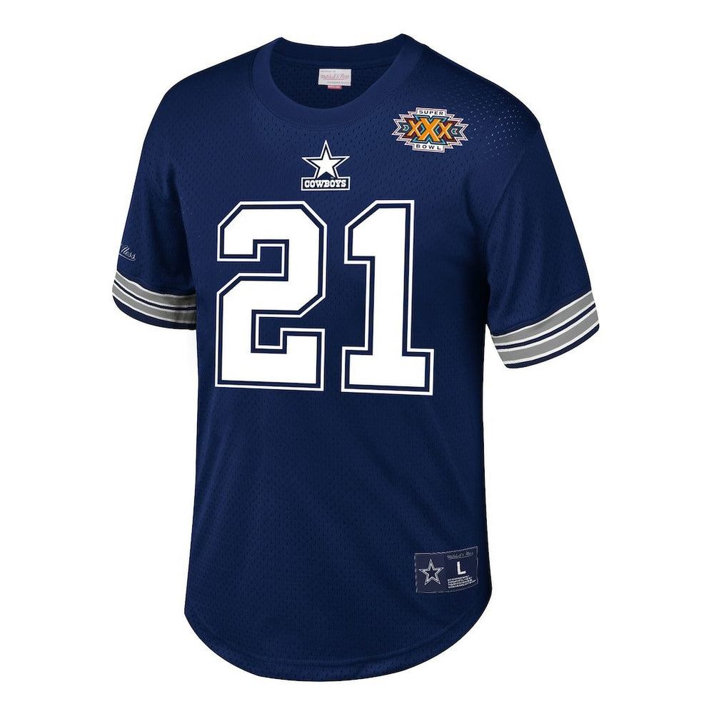 NFL Dallas Cowboys Deion Sanders  Retired Player Name & Number Mesh Top