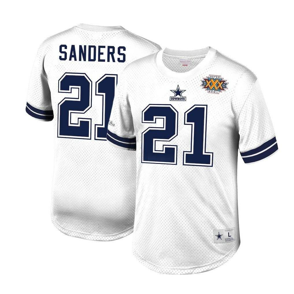 NFL Dallas Cowboys Deion Sanders  Retired Player Name & Number Mesh Top