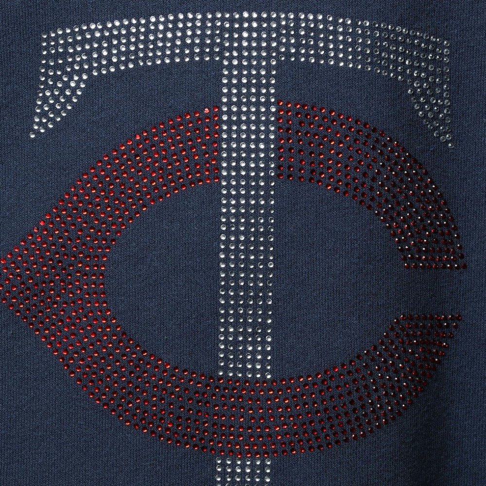 Minnesota Twins DKNY Sport Women's Carrie Pullover Sweatshirt - Navy