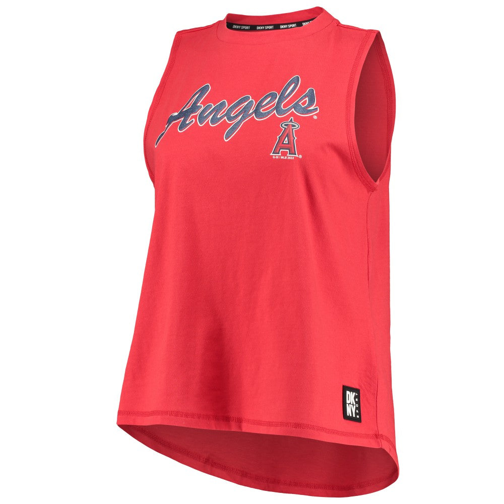 Los Angeles Angels DKNY Sport Women's Marcie Tank Top - Red