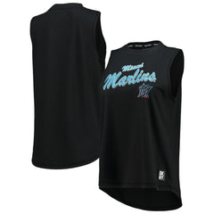 Miami Marlins DKNY Sport Women's Marcie Tank Top - Black