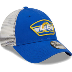NFL Los Angeles Rams Logo Patch Trucker 9FORTY Snapback Hat