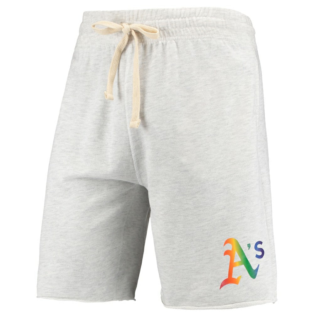 Athletics Concepts Sport Mainstream Logo Terry Tri-Blend Shorts - Oatmeal