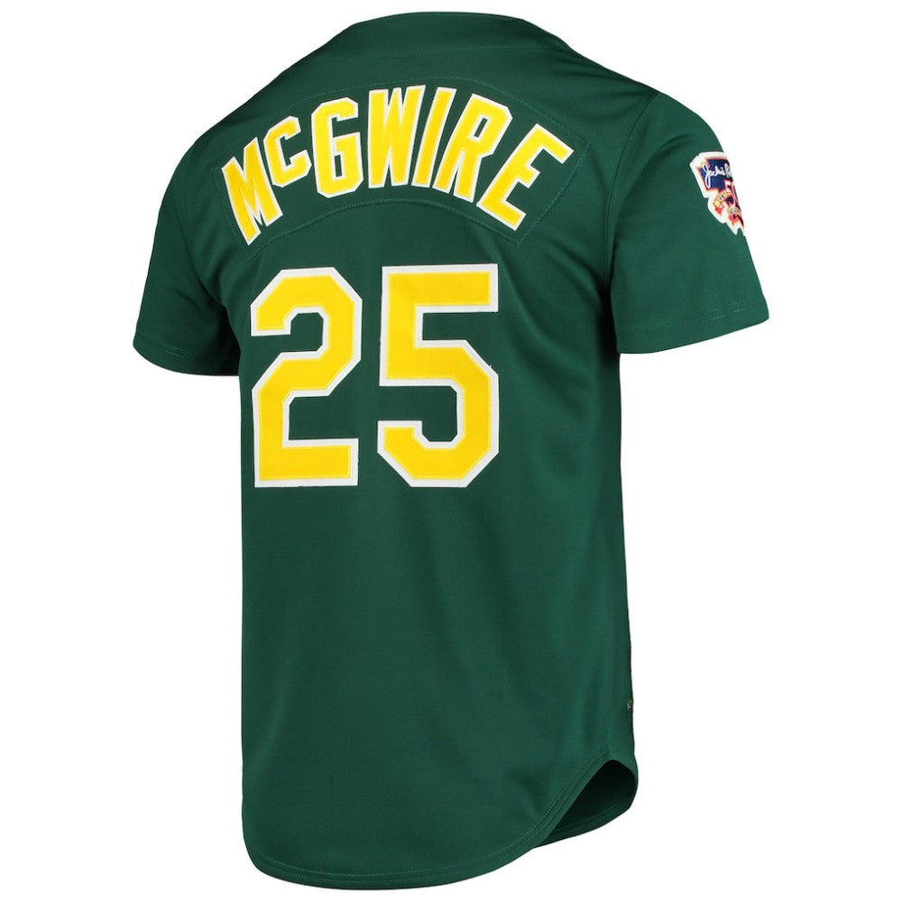 Mark McGwire Athletics 1997 Cooperstown Collection Authentic Jersey - Green | Mitchell & Ness