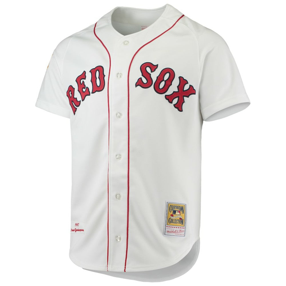Nomar Garciaparra Boston Red Sox 1997 Cooperstown Collection Authentic Jersey - White | Mitchell & Ness