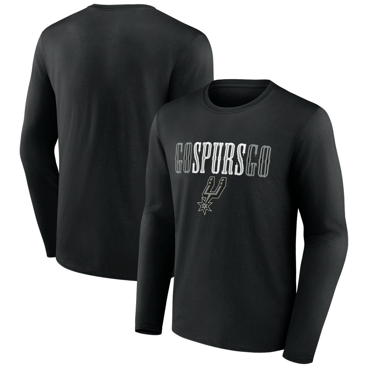 San Antonio Spurs Tip-Off Long Sleeve T-Shirt - Black sale