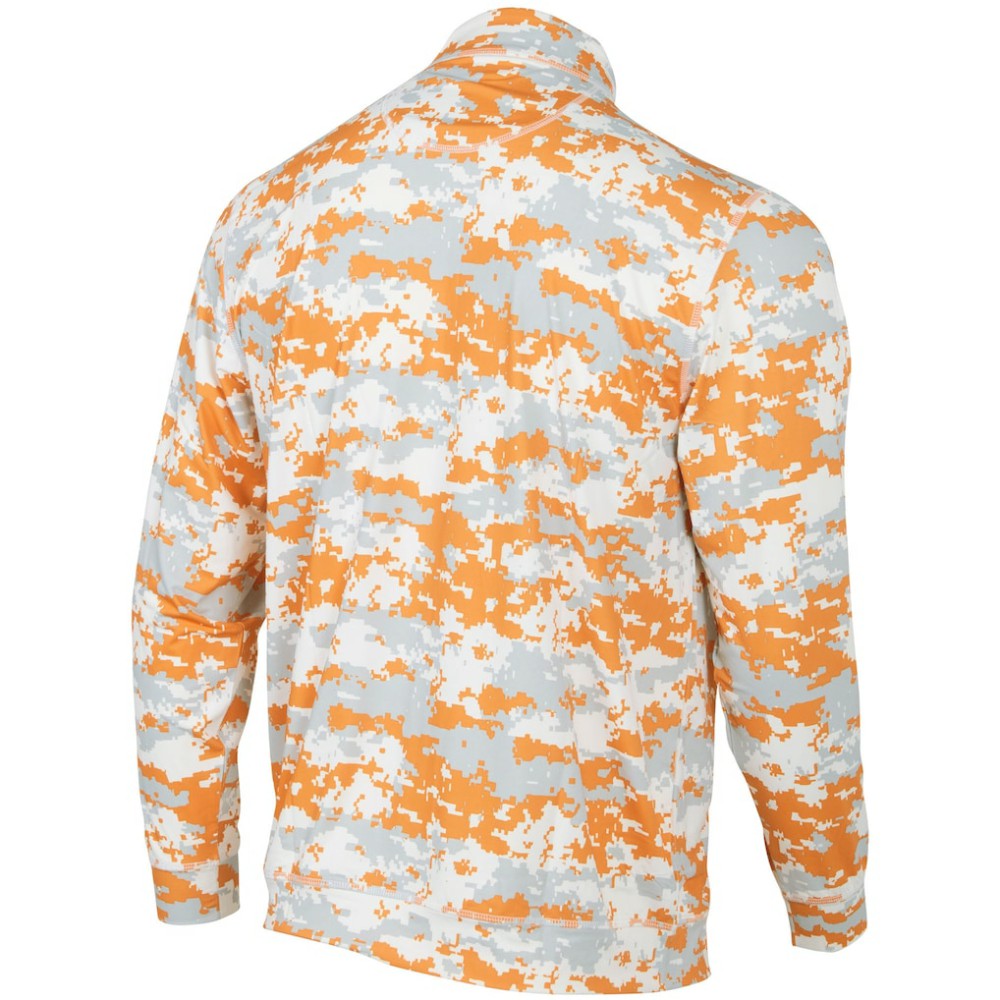 Houston Astros Digital Camo Performance Quarter-Zip Pullover Jacket - Orange