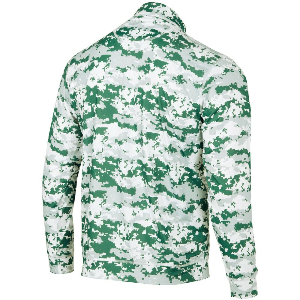 Athletics Digital Camo Performance Quarter-Zip Pullover Jacket - Green