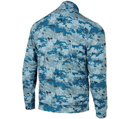 Detroit Tigers Digital Camo Performance Quarter-Zip Pullover Jacket - Blue