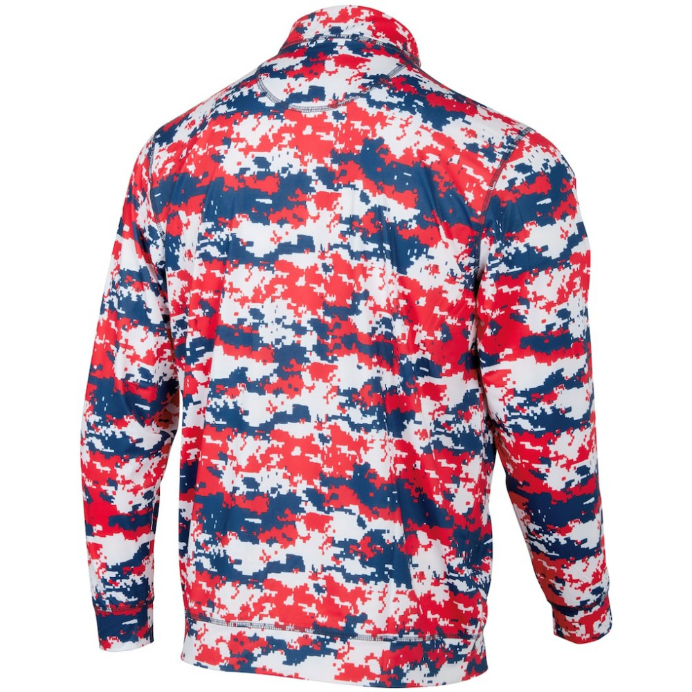 Minnesota Twins Digital Camo Performance Quarter-Zip Pullover Jacket - Red