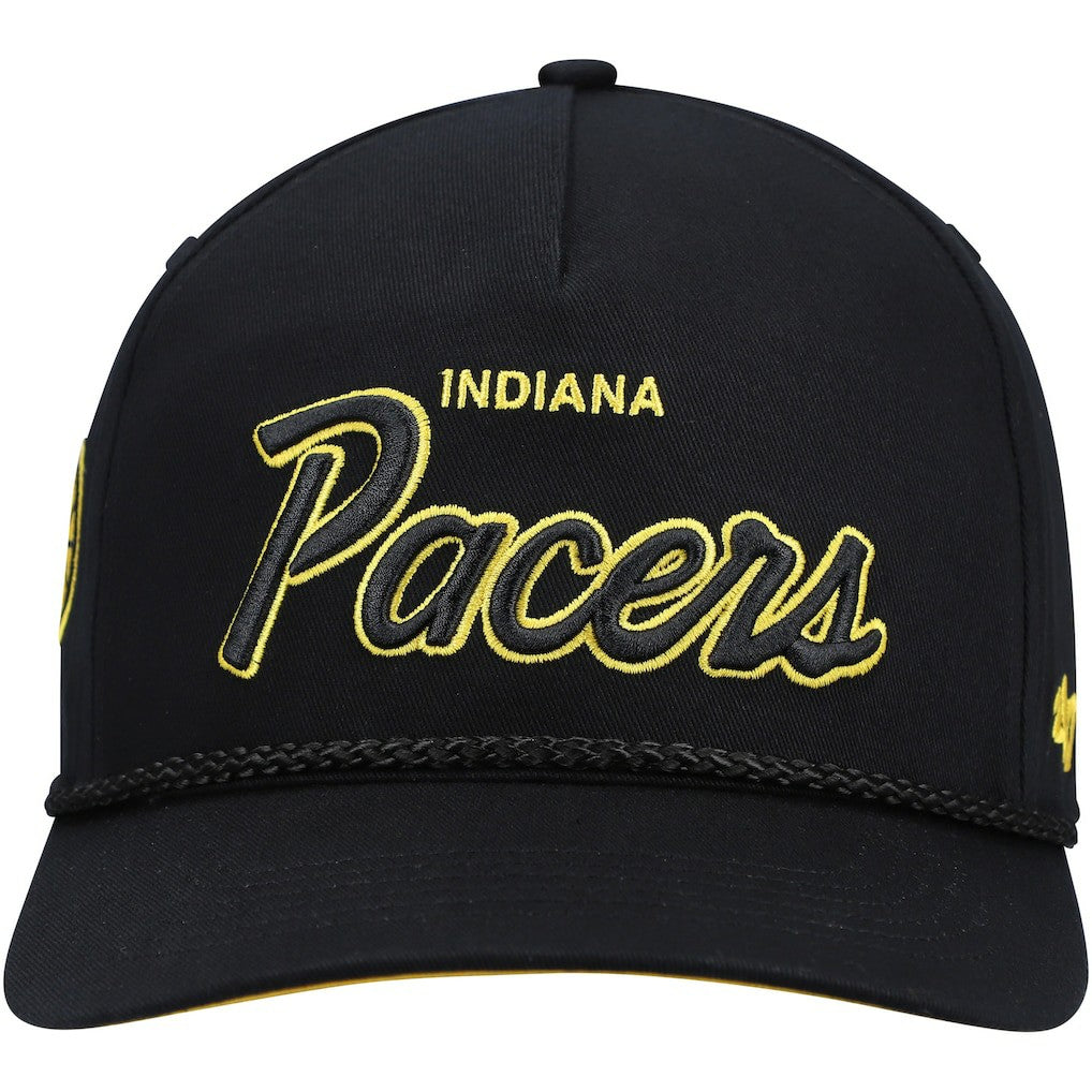 Indiana Pacers '47 Crosstown Script Hitch Snapback Hat - Black | 47 brand on sale