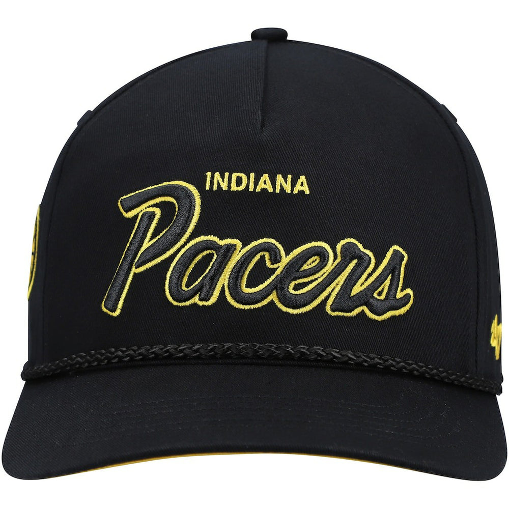 Indiana Pacers '47 Crosstown Script Hitch Snapback Hat - Black | 47 brand on sale