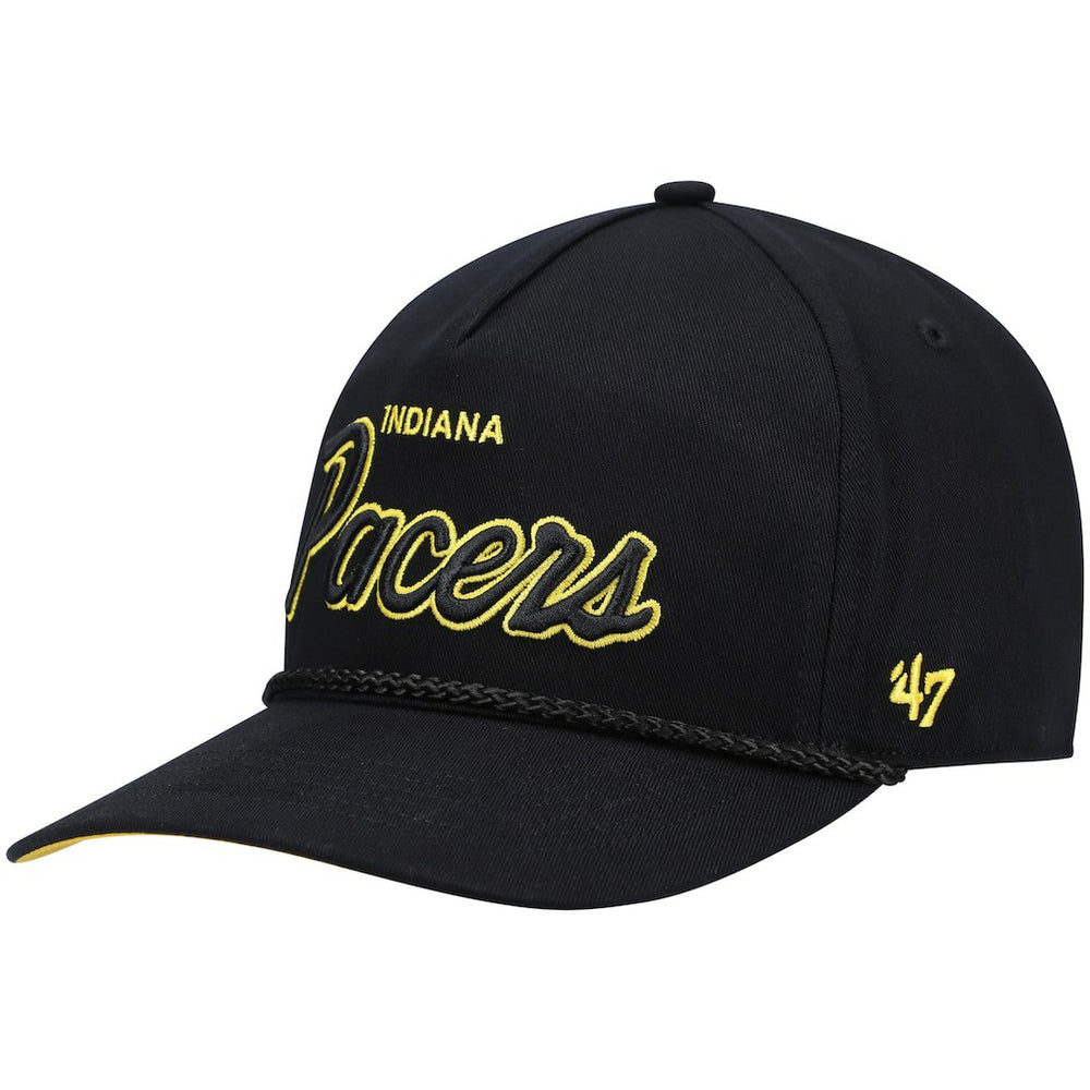 Indiana Pacers '47 Crosstown Script Hitch Snapback Hat - Black | 47 brand on sale