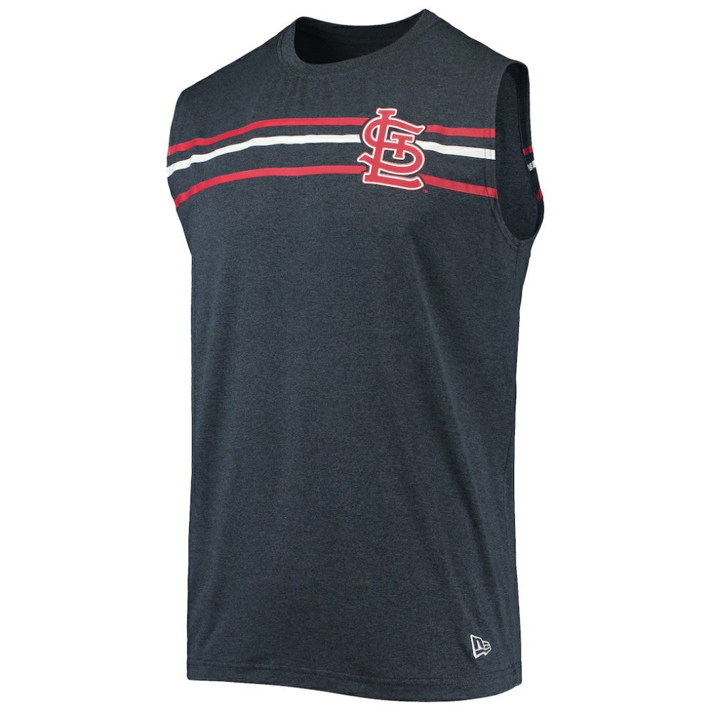 St. Louis Cardinals Muscle Tank Top - Heathered Navy | New Era