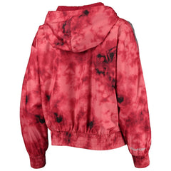 Chicago Bulls Women's Galaxy Sublimated Windbreaker Pullover Full-Zip Hoodie sale - Red | Mitchell & Ness online