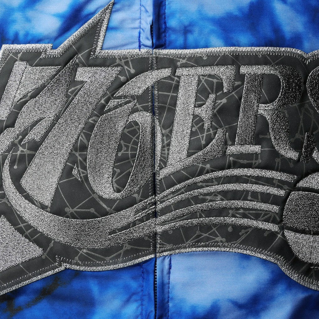 Philadelphia 76ers Women's Galaxy Sublimated Windbreaker Pullover Full-Zip Hoodie - Royal | Mitchell & Ness discount