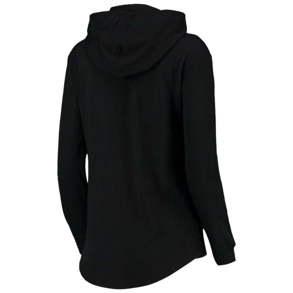 Washington Nationals Levelwear Women's Vivid Scuba Neck Pullover Hoodie - Black
