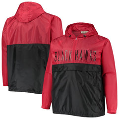 Chicago Blackhawks Big & Tall Anorak Half-Zip Pullover Hoodie