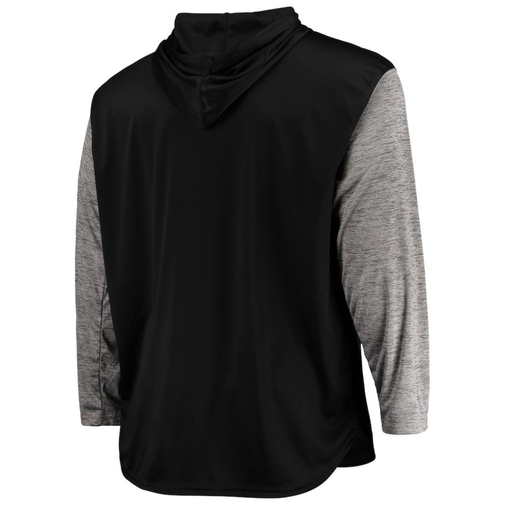 San Francisco Giants Big & Tall Wordmark Club Pullover Hoodie - Black/Heathered Black