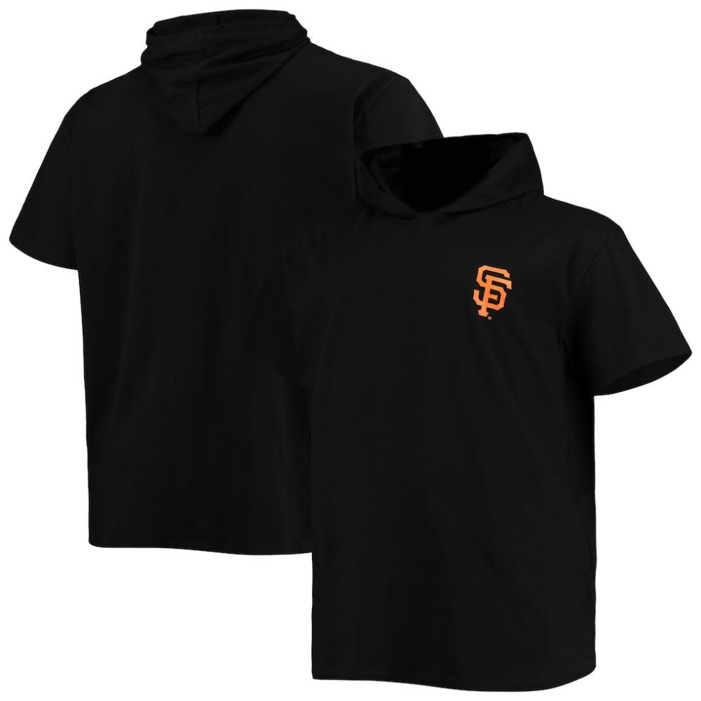 San Francisco Giants Big & Tall Jersey Short Sleeve Pullover Hoodie T-Shirt - Black