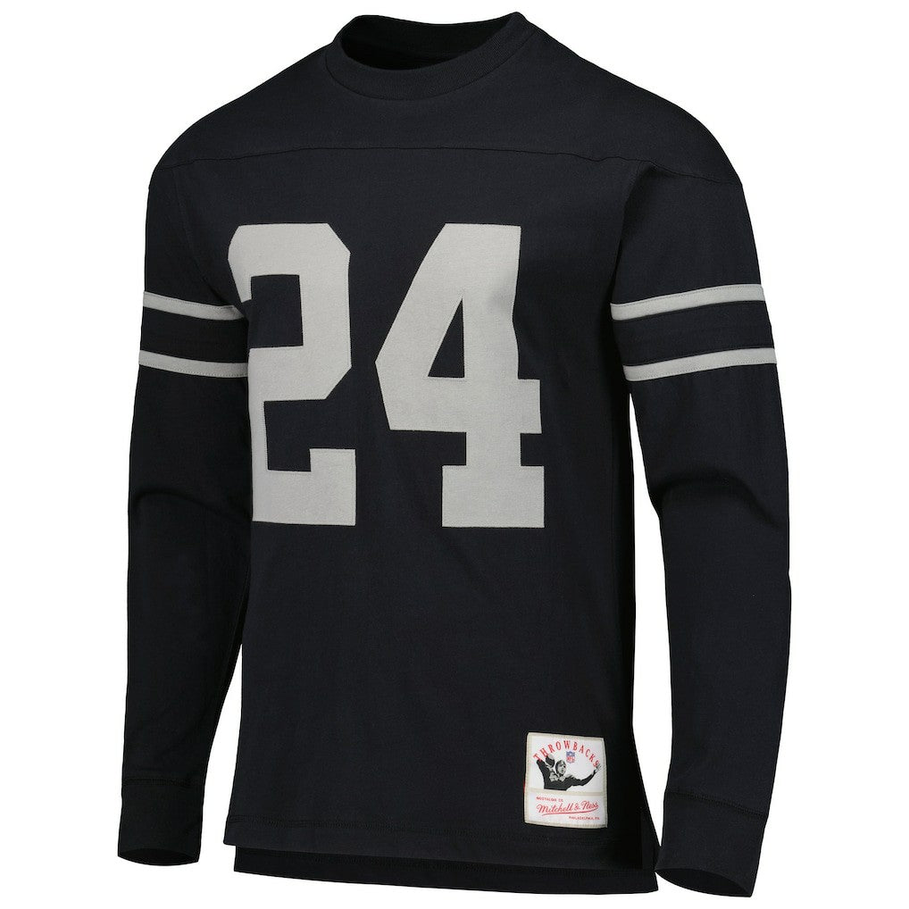 NFL Las Vegas Raiders Charles Woodson Oakland Raiders Retired Player Name & Number Long Sleeve Top