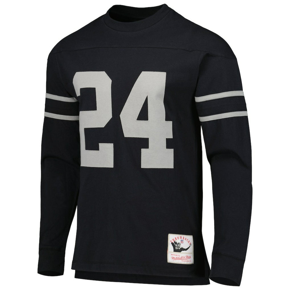 NFL Las Vegas Raiders Charles Woodson Oakland Raiders Retired Player Name & Number Long Sleeve Top